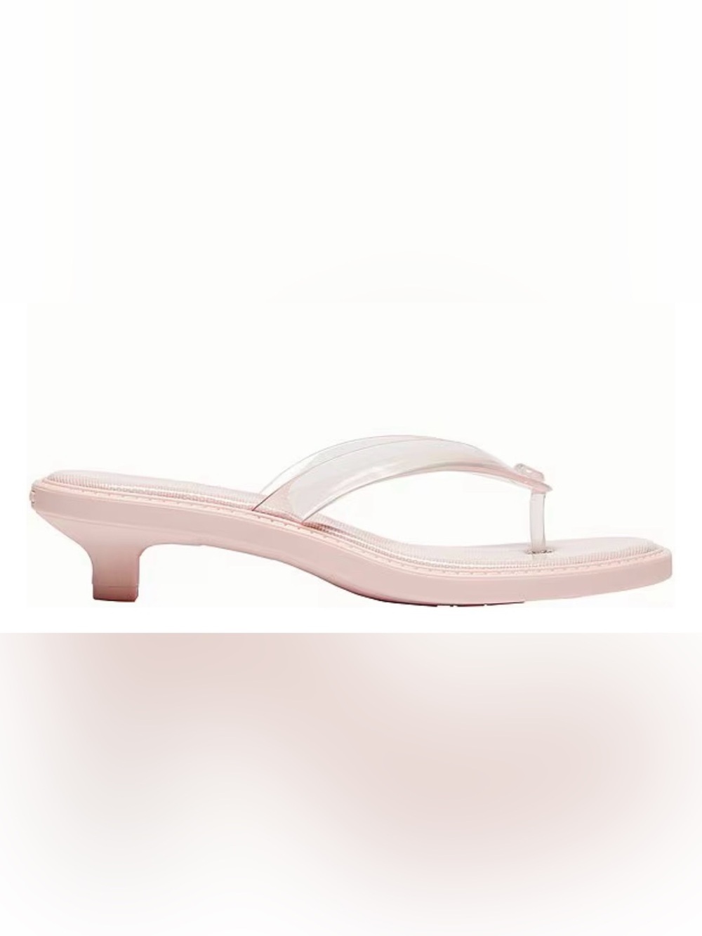 Jelly Thong Kitten Heel Sandals - Picture 2 of 7